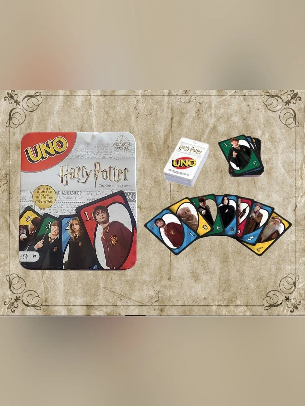 WORLD OF HARRY POTTER TRIVIAL PURSUIT HASBRO & UNO HARRY POTTER EDITION MATTEL